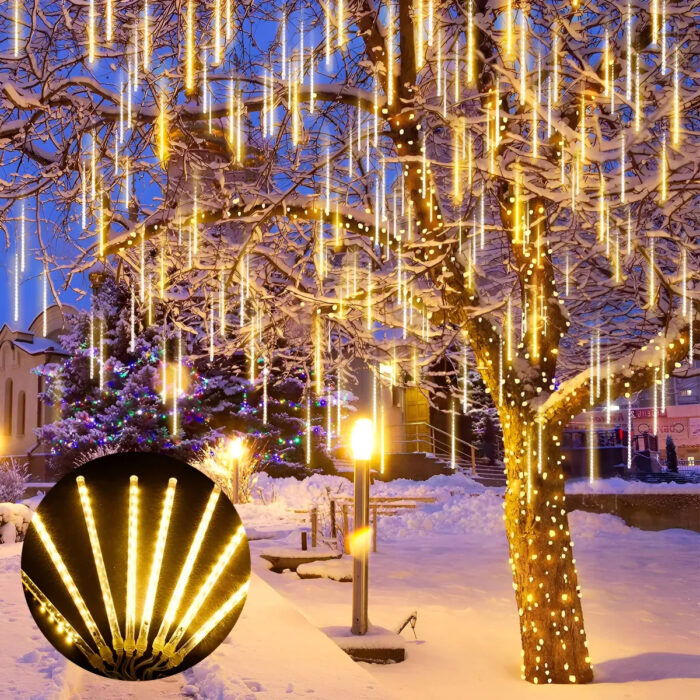Luces Meteoro Blanco Cálido (5Mts) - Imagen 7