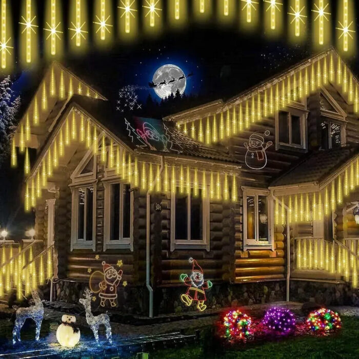 Luces Meteoro Blanco Cálido (5Mts) - Imagen 6