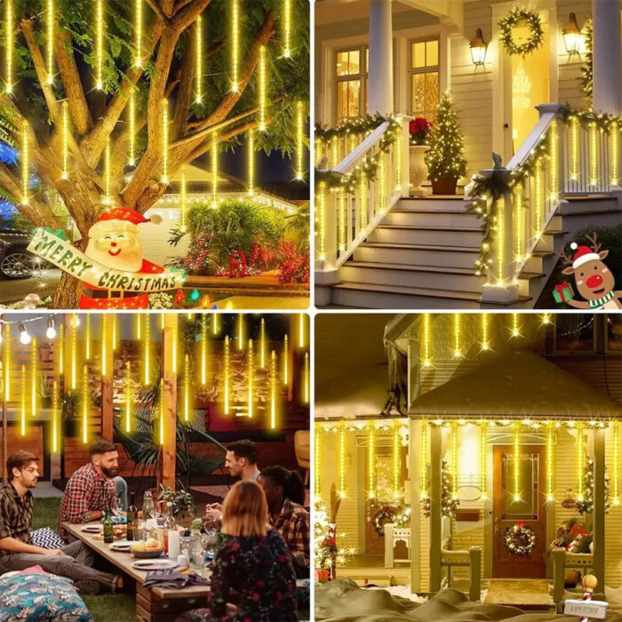 Luces Meteoro Blanco Cálido (5Mts) - Imagen 3